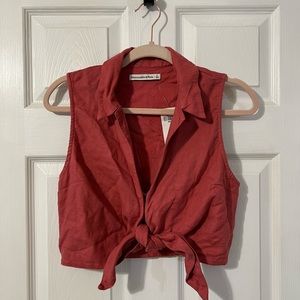 Abercrombie Tie Crop Top